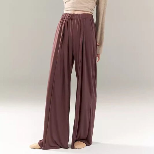 “Purple loose-fitting trousers for classical dance daily wear.”